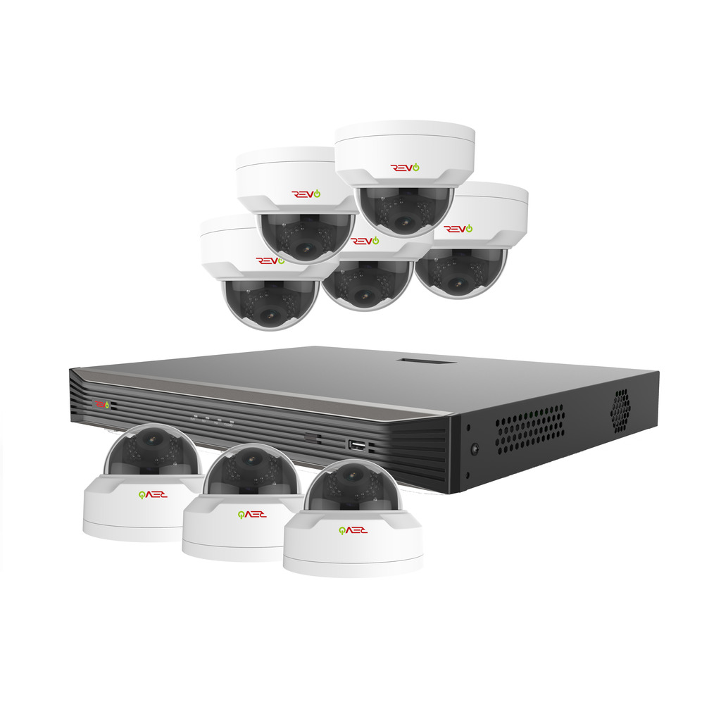 RU162MD8G-3T Ultra HD 16 Channel 3TB NVR Surveillance System with 8 x 4 Megapixel Cameras -  REVO America