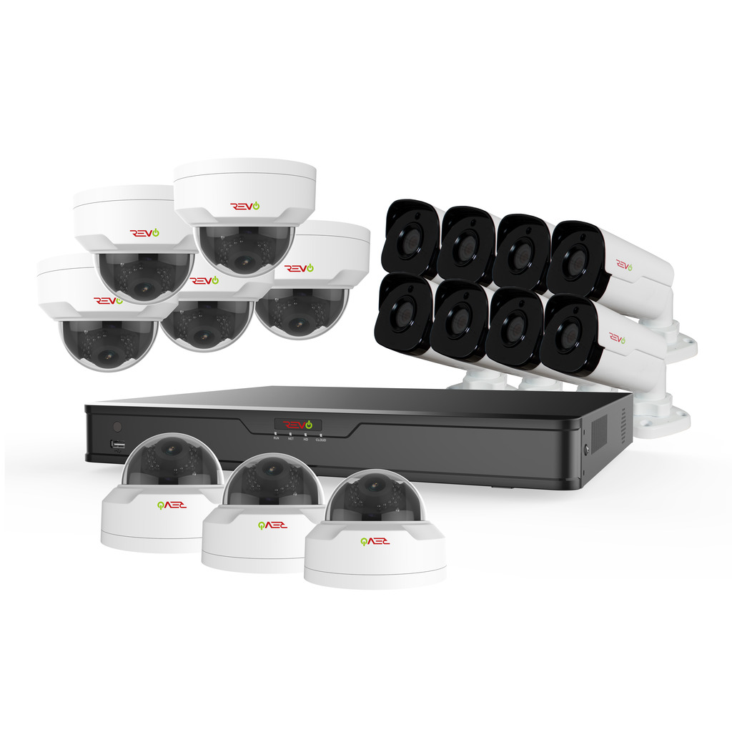 RU162MD8GB8G-4T Ultra HD 16 Channel 4TB NVR Surveillance System with 16 x 4 Megapixel Cameras