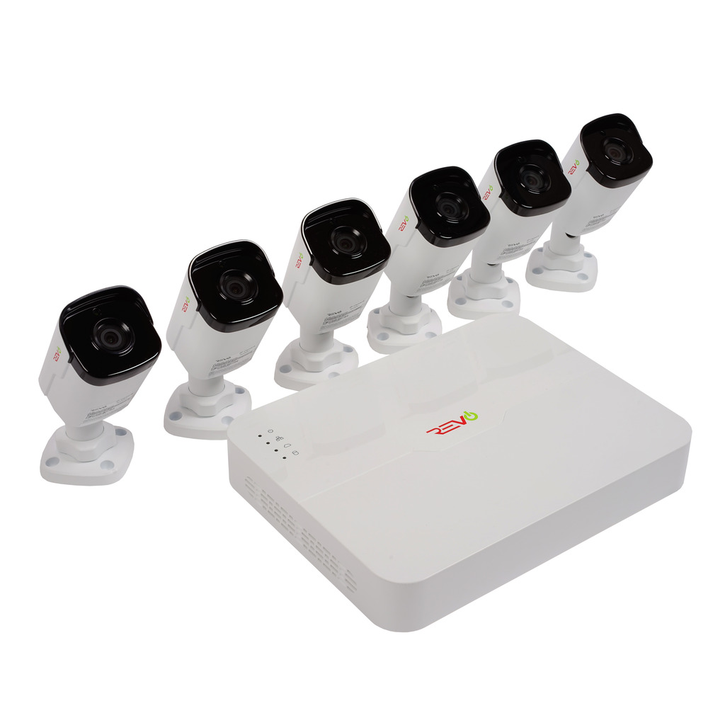 RU82B6GA-2T Ultra HD Audio Capable 8 Channel Surveillance System with 6 4MP Cameras -  REVO America