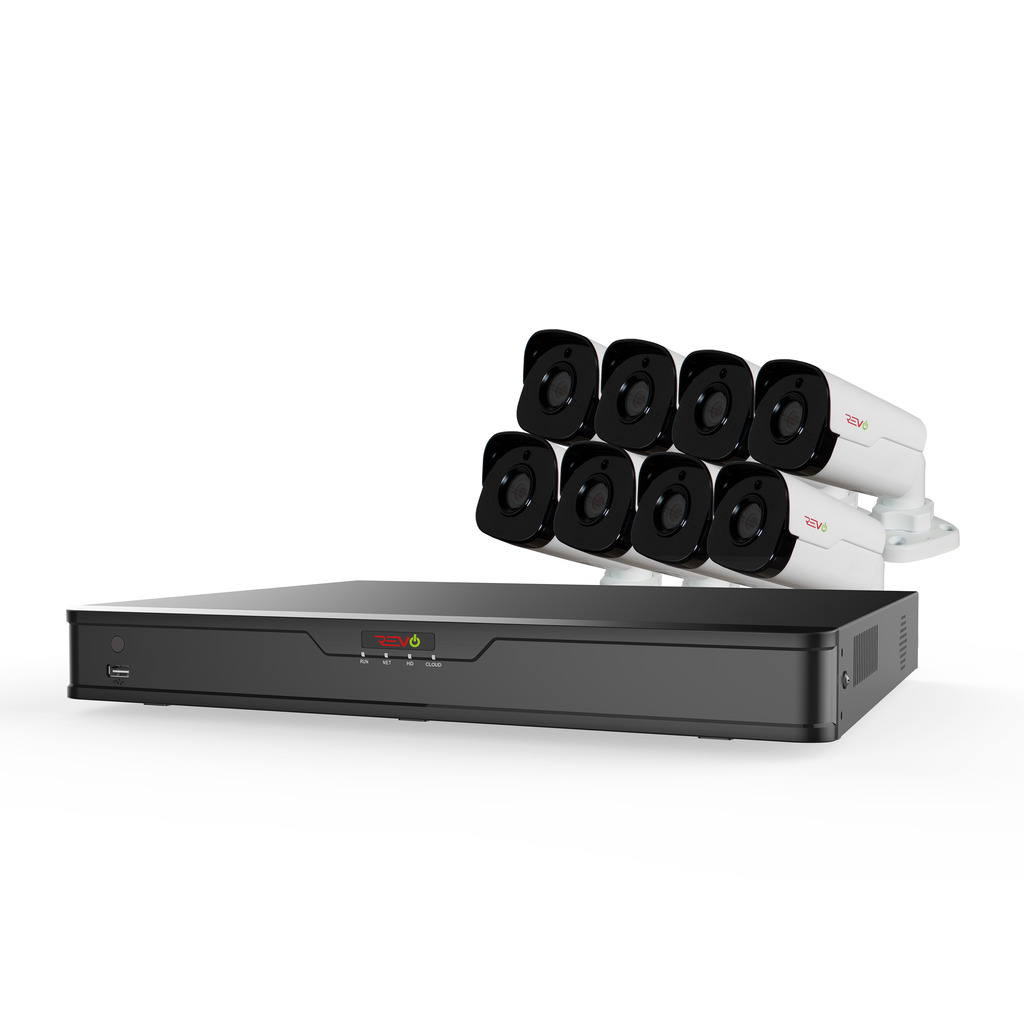 RU162B8GA-3T Ultra HD Audio Capable 16 Channel Surveillance System with 8 4MP Cameras -  REVO America