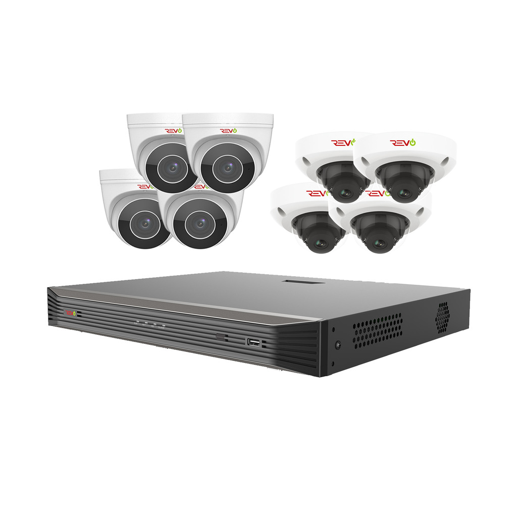 RU162BNDL-2 Ultra HD Audio Capable 16 Channel 3TB NVR Surveillance System with 8 4 Megapixel Motorized Cameras -  REVO America