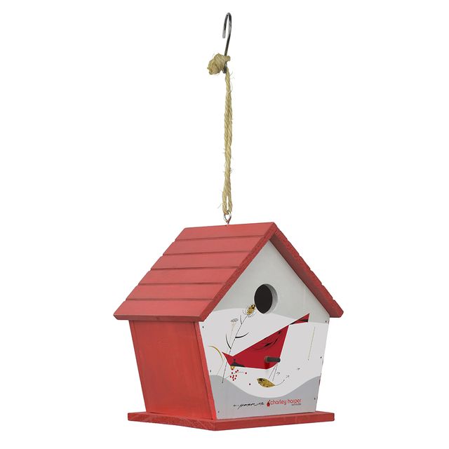 Picture of Red Carpet Studios 40808 Cardinal Charley Harper Birdhouse