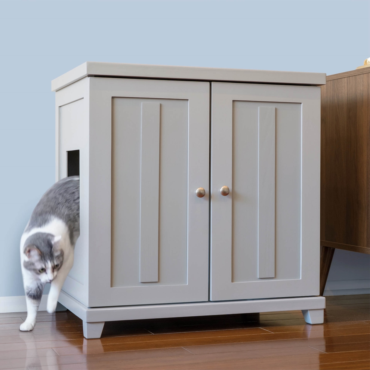 Picture of The Refined Feline ERLB-XL-SK 28.5 x 33.5 x 23 in. Deluxe Litter Box&#44; Smoke -Extra Large