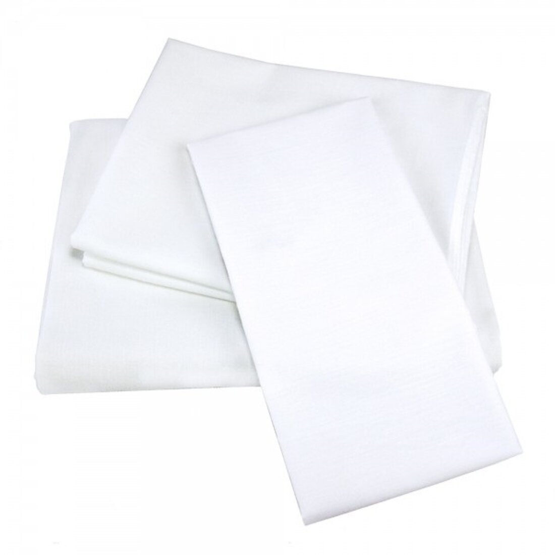 T-180 Elite Cotton Blend Flat Sheet, White - Twin Size - Medium - Pack of 6