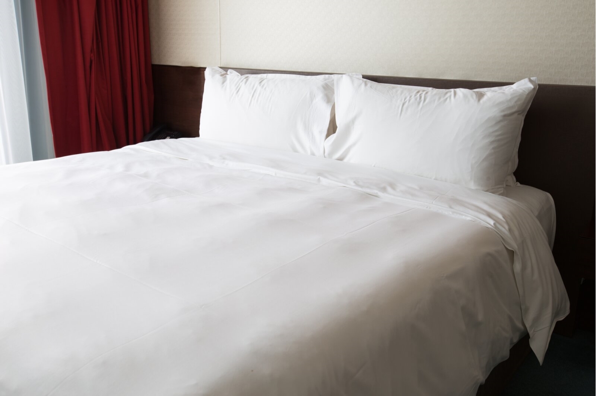 T-250 Cotton Blend Duvet Cover, White - King Size