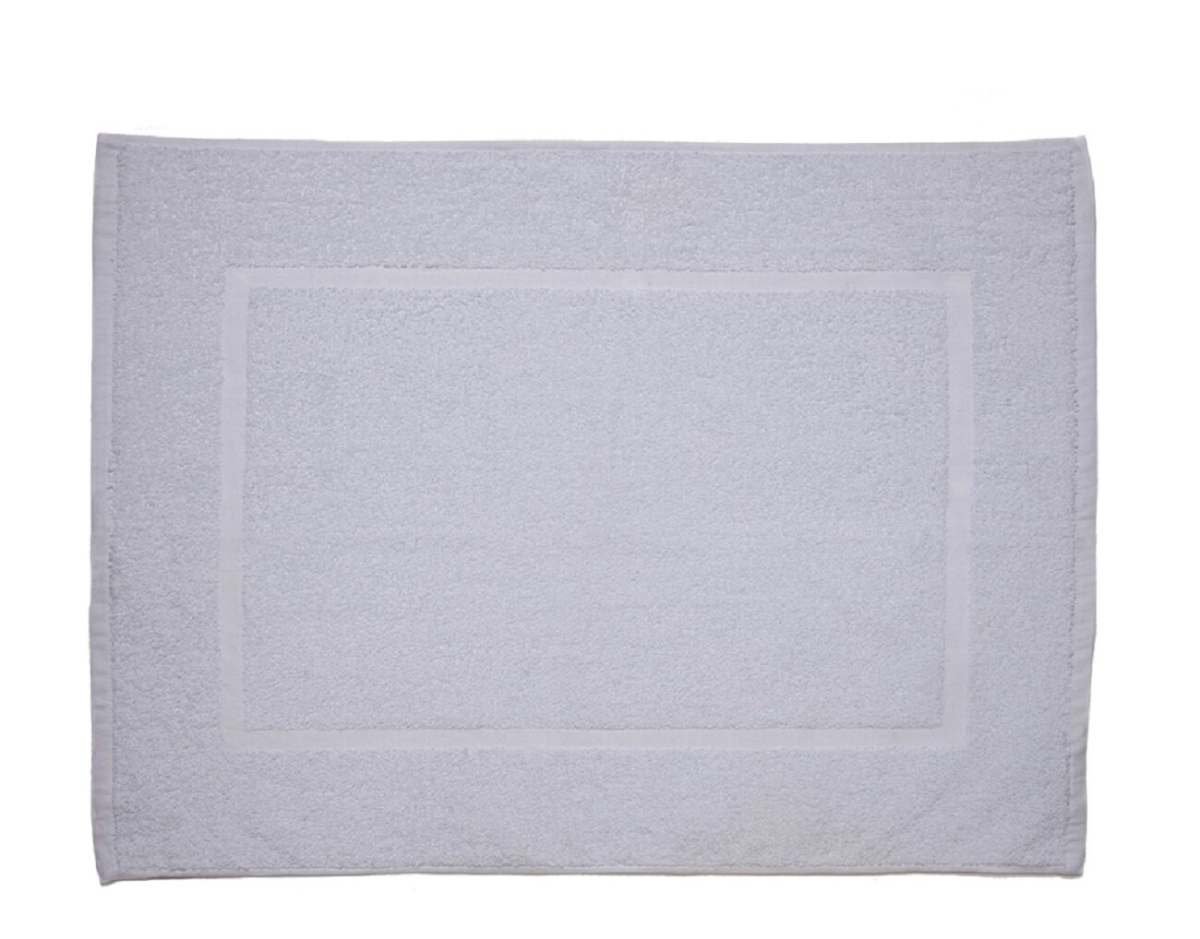 GOG Collection Cotton Blend Bath Mats, White - Pack of 6