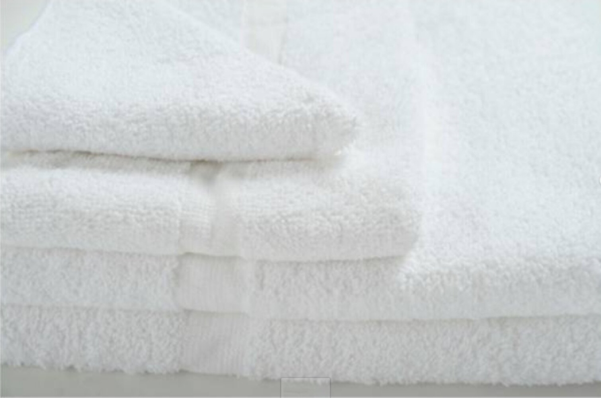 GOG Collection Cotton Blend Bath Towels, White - Pack of 6