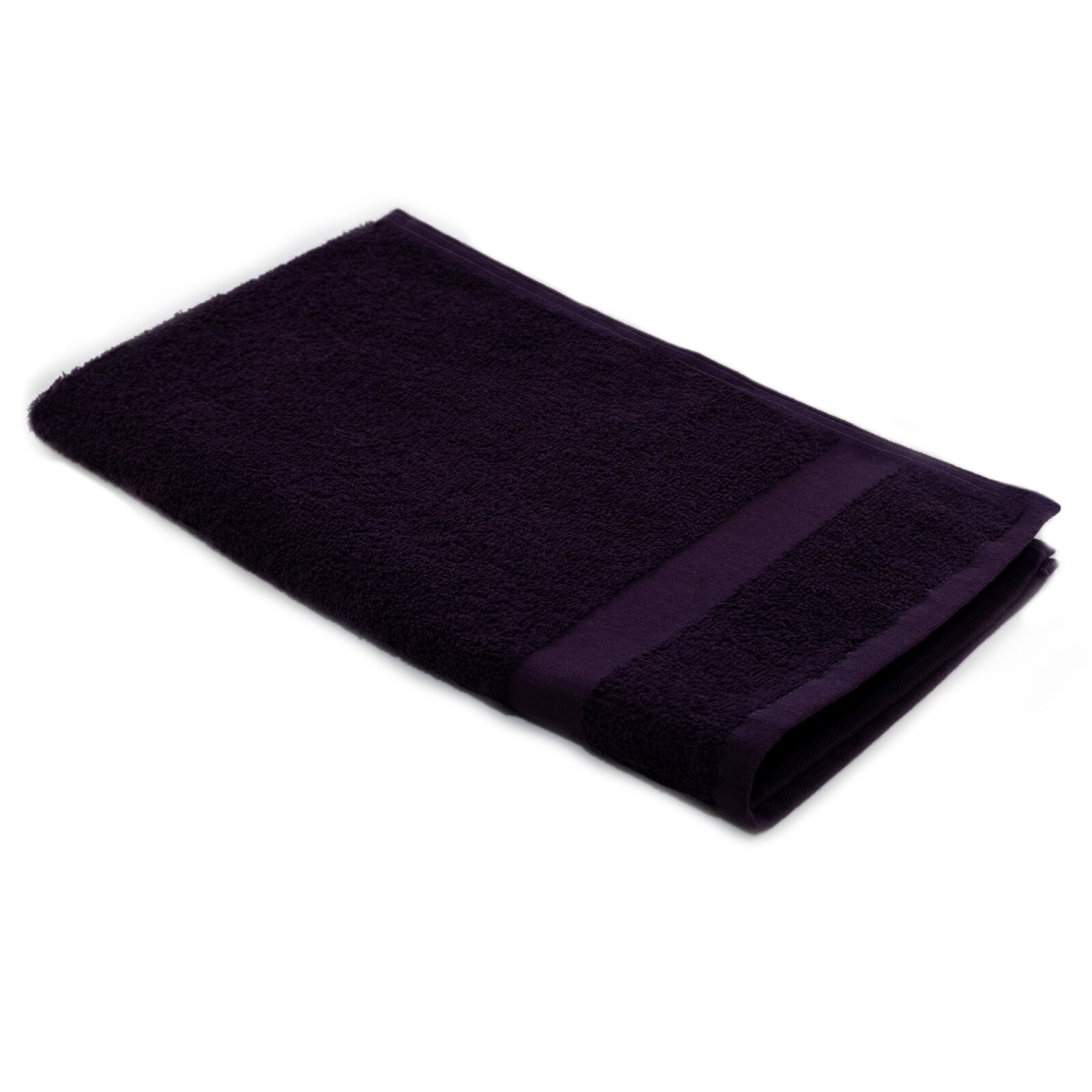 GS Collection Bleach Proof Salon Hand Towels, Eggplant - Pack of 6