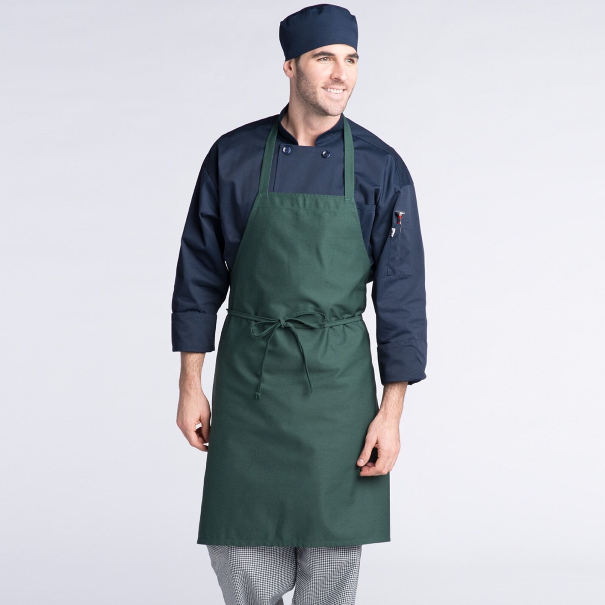 Picture of Rifz RUCTB3000HGR Twill Weave Apron, Hunter Green