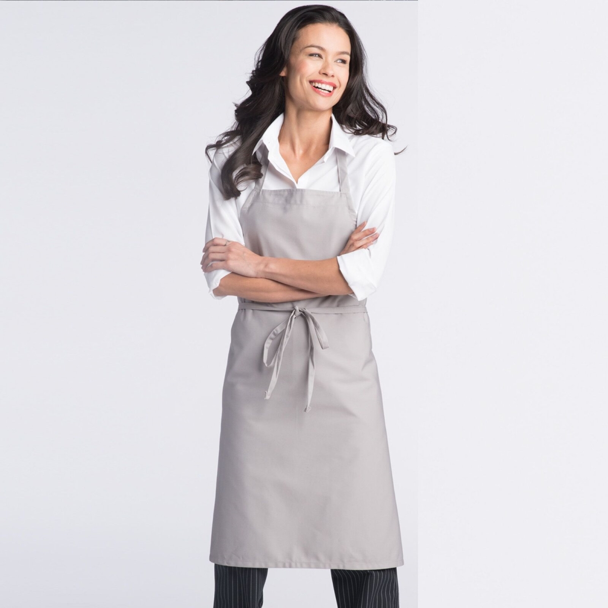 Picture of Rifz RUCTB3000SLV Twill Weave Apron, Silver