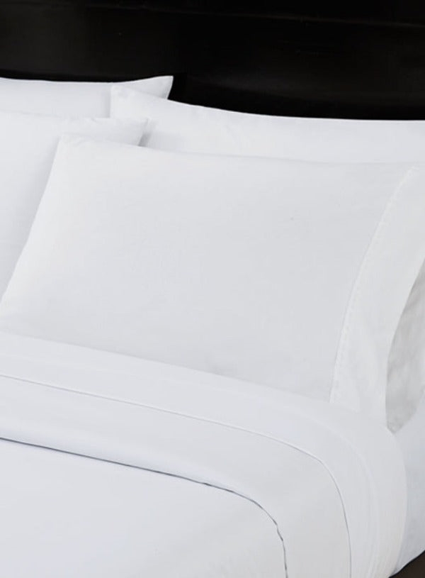 GOM Collection Microfiber White Full Fitted Sheets 6 PK