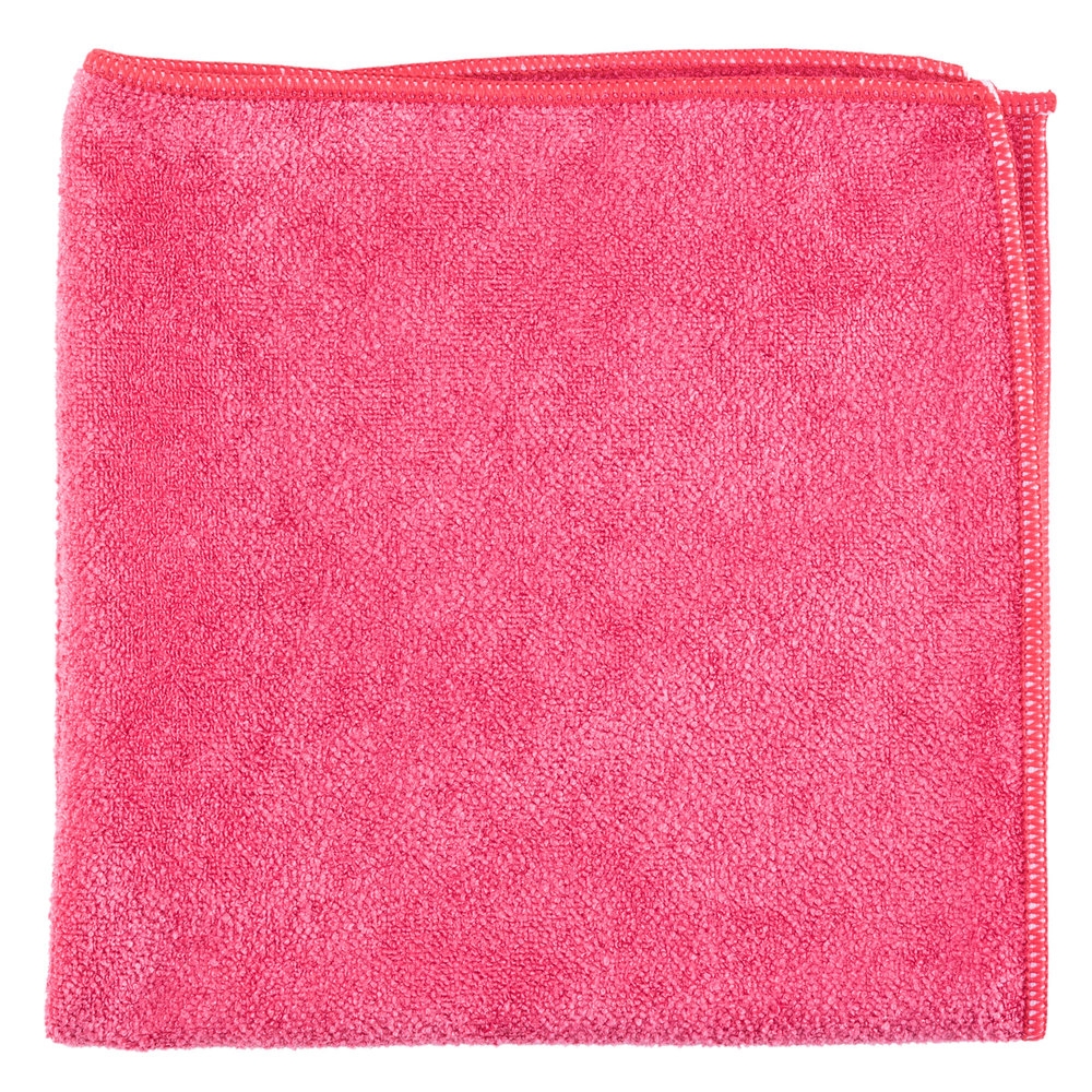 Rifz KS Collection Microfiber Cloths Color Pink size 12'X12' 12 PK