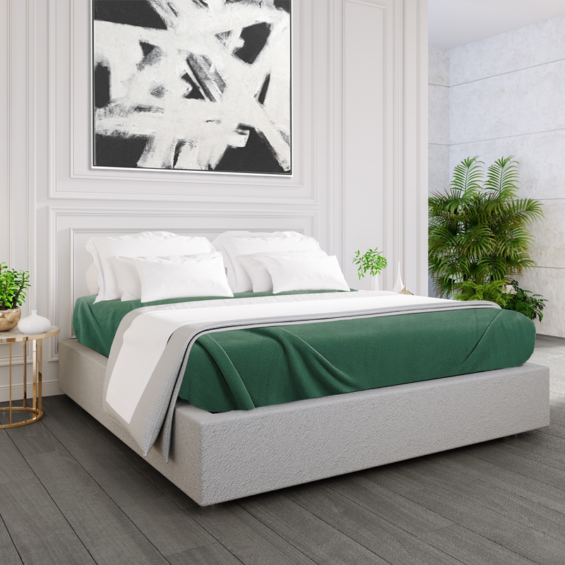 GPF Collection Fleece Blanket size Full color Jade 2 PK