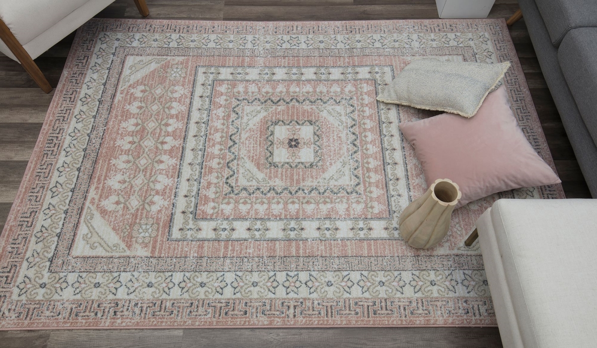 RA29359 2 x 4 ft. Harper HY40A Carnation Transitional Vintage Pink Area Rug