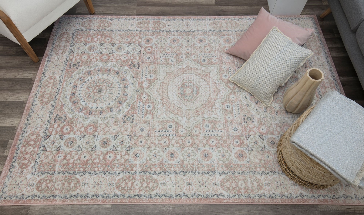 RA29362 2 x 4 ft. Harper HY60A Lemonade Transitional Vintage Pink Area Rug