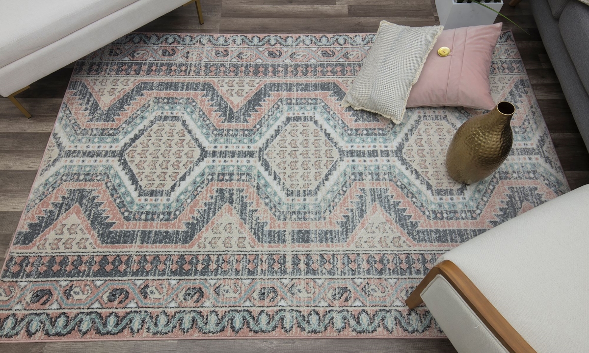 RA28251 8 x 10 ft. Harper HY10A Heath Transitional Vintage Gray Area Rug