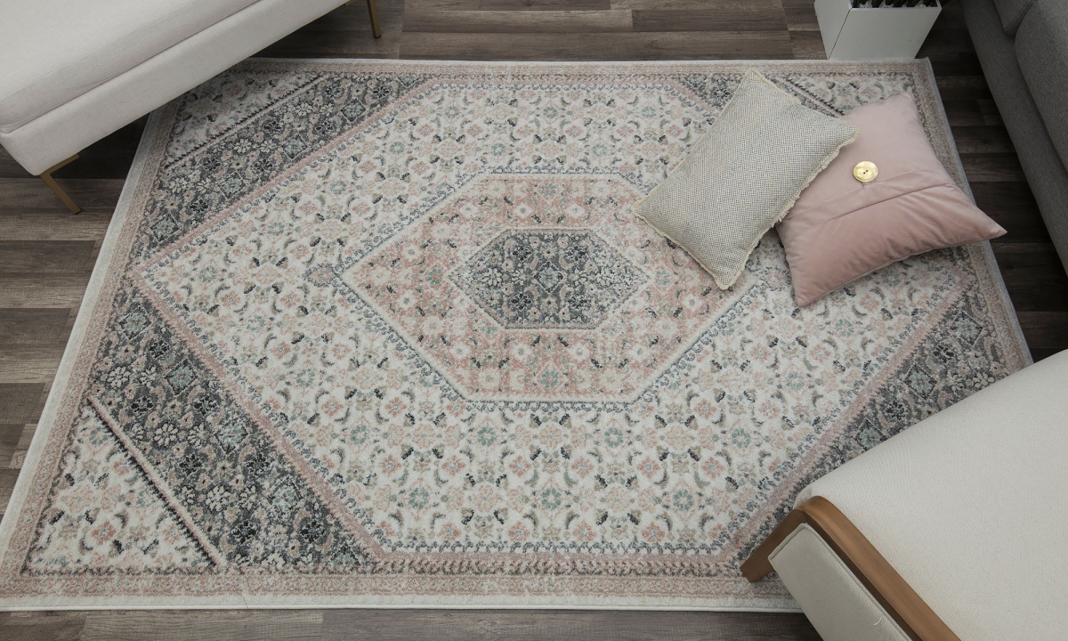 RA28258 5 x 7 ft. Harper HY30A Quartz Ivory Transitional Vintage Area Rug