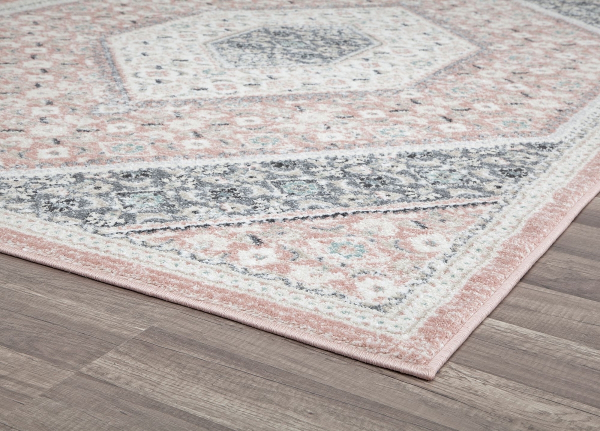 RA28260 5 x 7 ft. Harper HY30B Quartz Rose Transitional Vintage Pink Area Rug