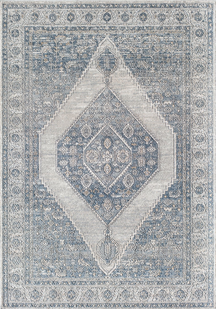 RA30237 8 x 10 ft. Ludlow MD35D Mink Windsor Transitional Vintage Grey Area Rug
