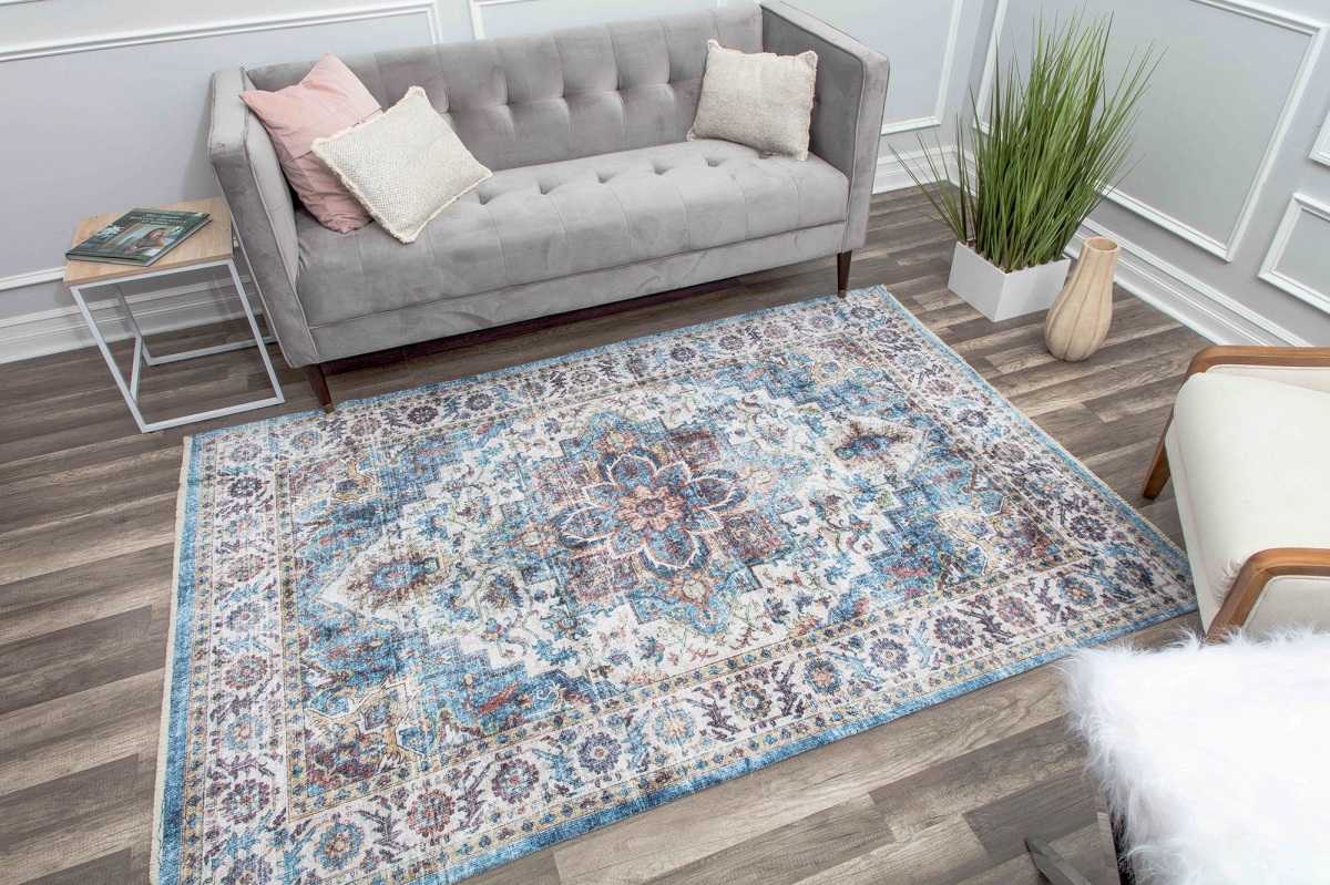 RA30292 5 ft. 3 in. x 7 ft. Isle IG10A Good Vibes Transitional Vintage Cream Area Rug