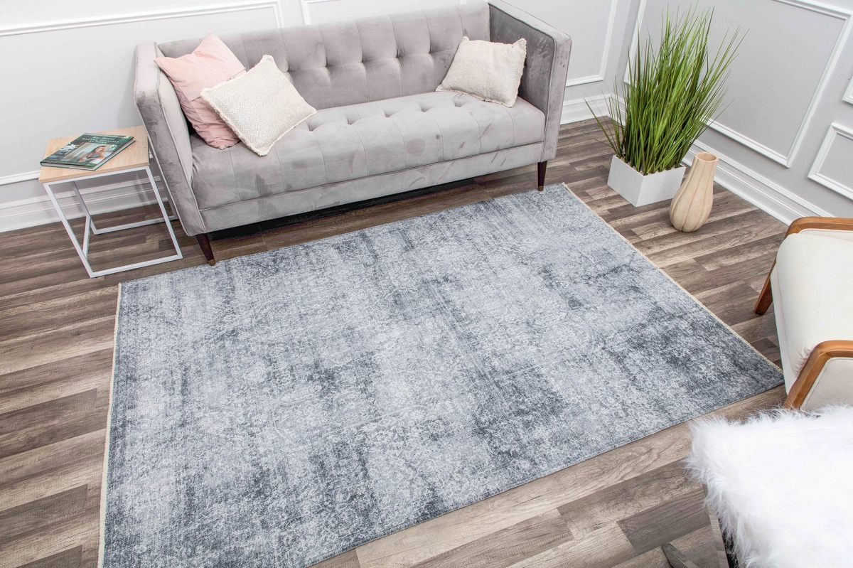RA30296 5 ft. 3 in. x 7 ft. Isle IG20A Wicked Chill Transitional Vintage Gray Area Rug