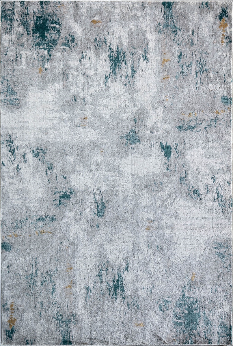 RA31050 2 ft. 6 in. x 8 ft. Silas SM40B Silver Cloud Abstract Vintage Gray Area Rug