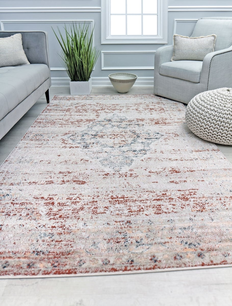 RA31102 2 ft. 6 in. x 8 ft. Cora CL15B Rustique Transitional Vintage Rust Area Rug