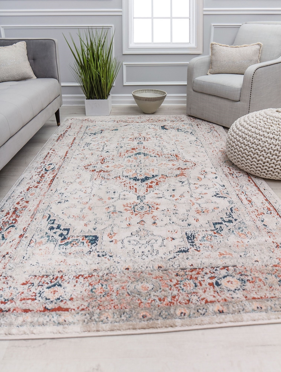 RA31121 2 ft. 6 in. x 4 ft. Cora CL40A Randolph Bisque Transitional Vintage Ivory Area Rug