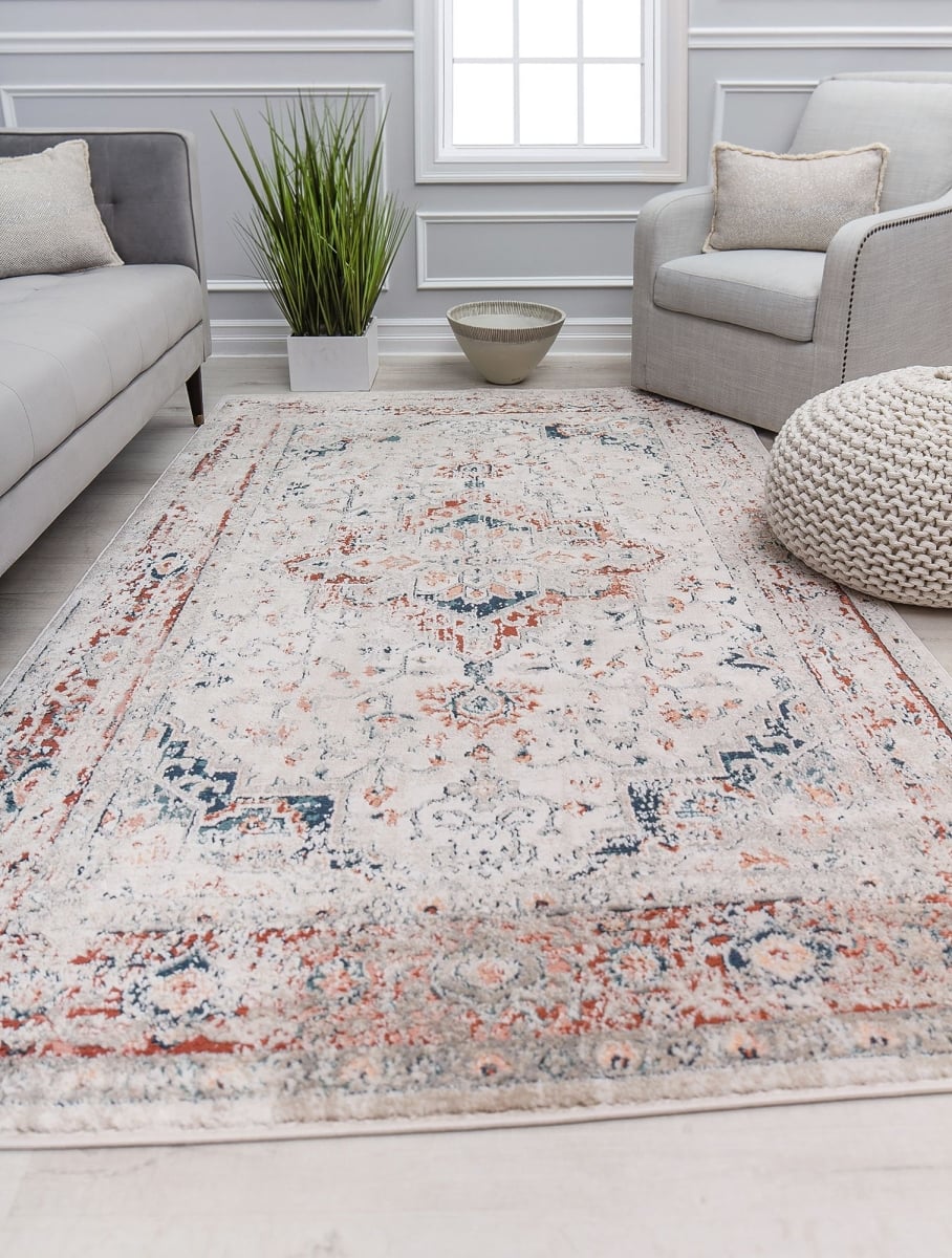 RA31122 2 ft. 6 in. x 8 ft. Cora CL40A Randolph Bisque Transitional Vintage Ivory Area Rug