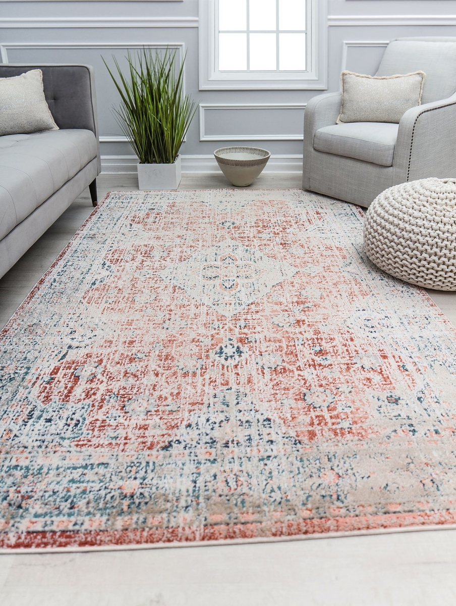 RA31153 2 ft. 6 in. x 4 ft. Cora CL60B Jupiter Glow Transitional Vintage Rust Area Rug