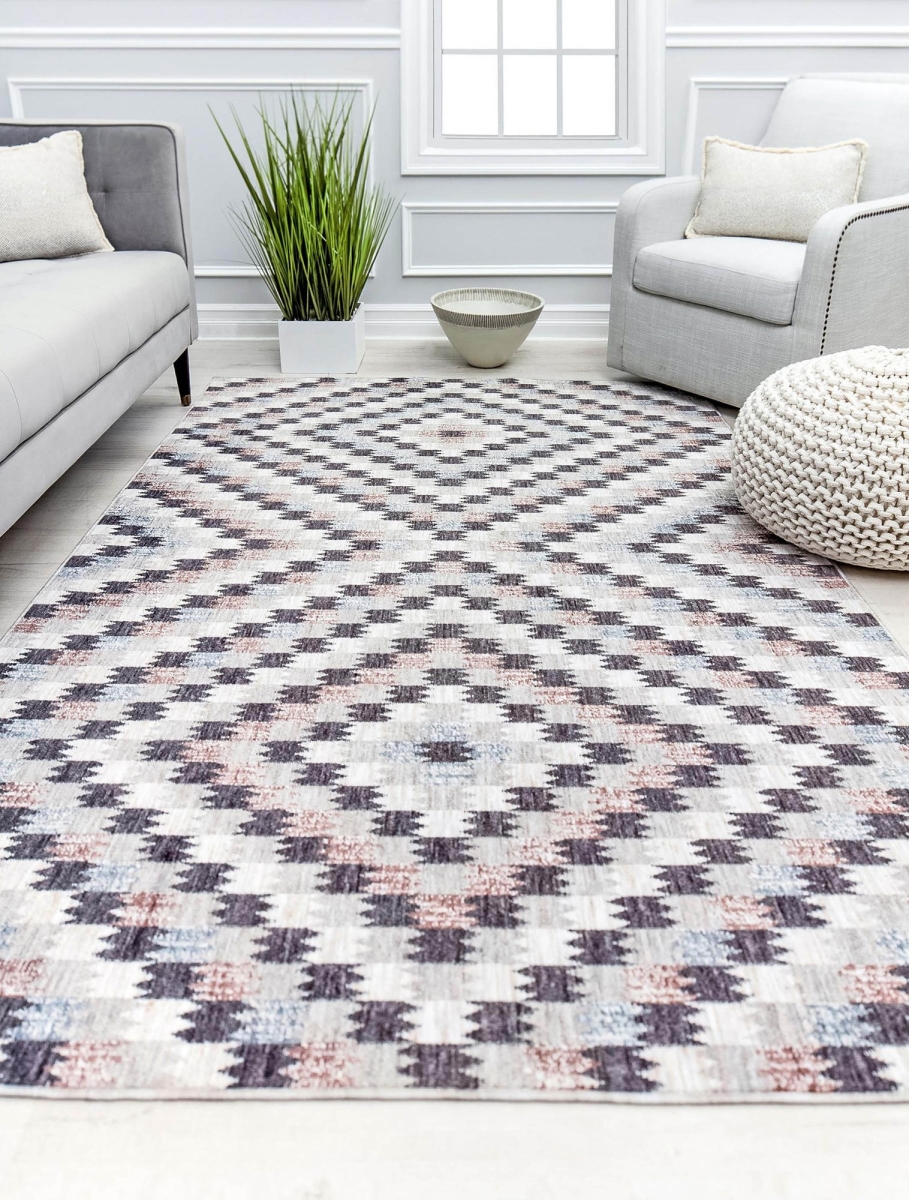 RA31565 2 ft. 6 in. x 4 ft. Cressida CA35A Eternity Gray Geometric Contemporary Gray Area Rug
