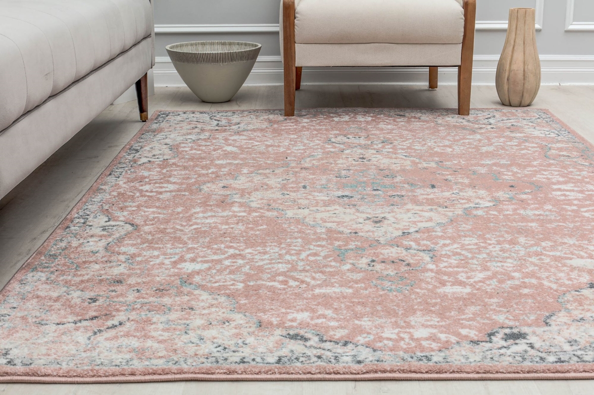 RA28874 9 x 12 ft. Harper HY50B Amaranth Transitional Vintage Pink Area Rug