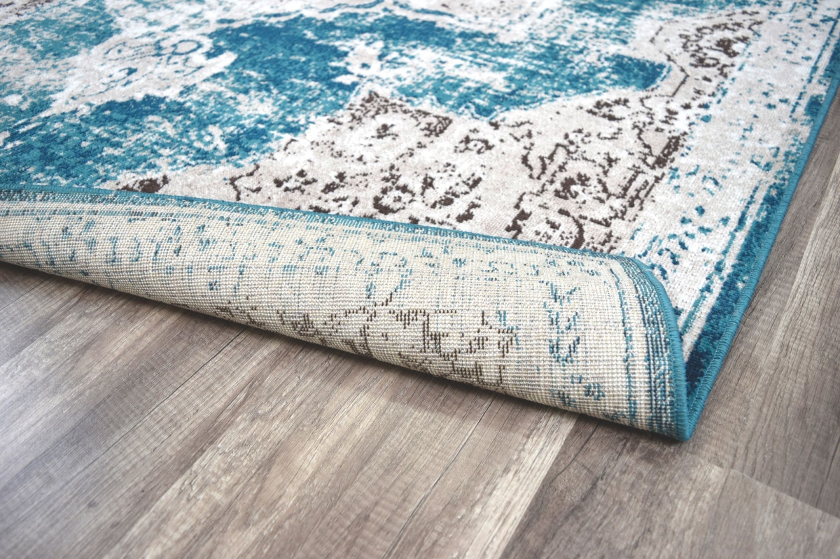 RA30608 2 ft. 6 in. x 8 ft. Assent HW20A Avalon Teal Transitional Vintage Blue Area Rug