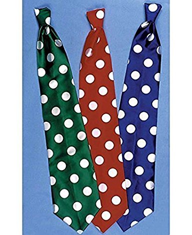 Picture of RG Costumes 65007-3 Clowns Long Tie - Red & White