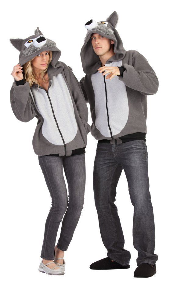 Picture of RG Costumes 40821-L Willie Wolf Hoodie Costume for Adult - Large