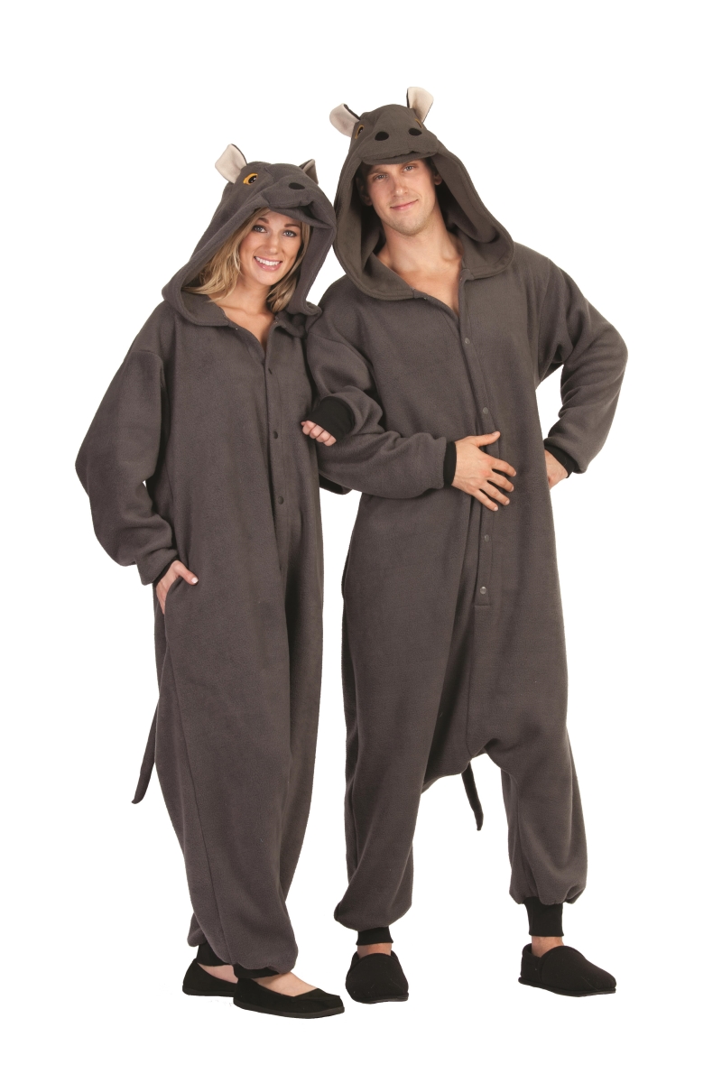 Picture of RG Costumes 40017 Harper the Hippo Adult  Costume  Charcoal