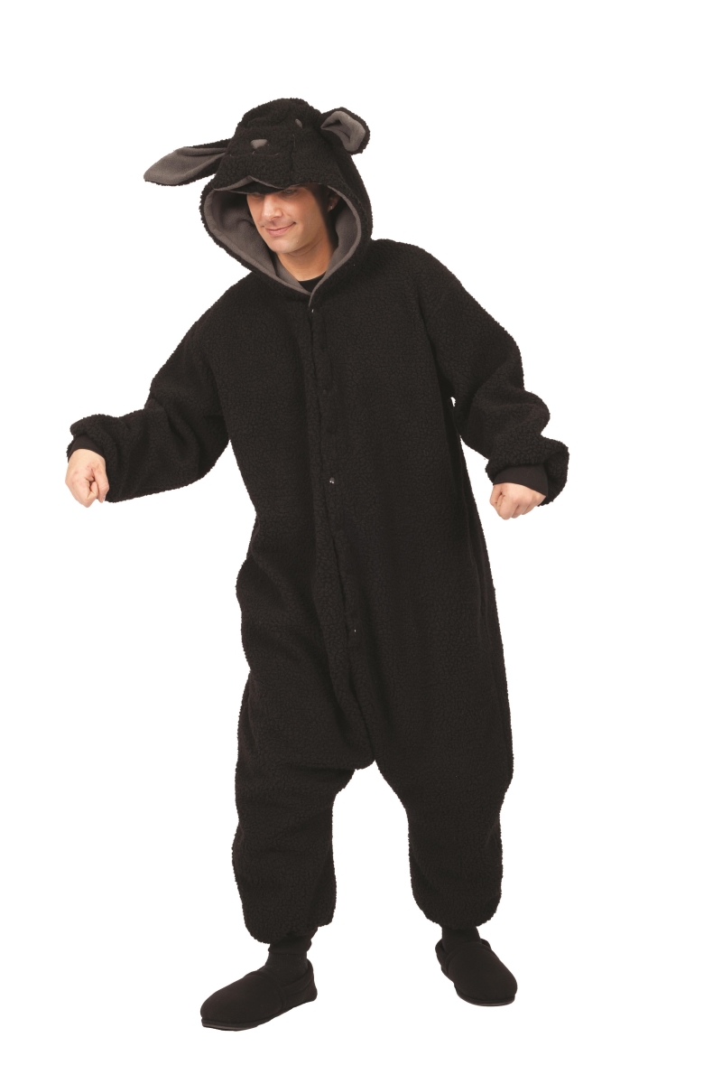 Picture of RG Costumes 40086 Wooly Black Sheep Adult  Costume