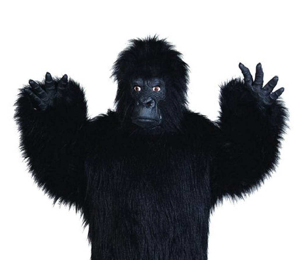 Picture of RG Costumes 45242 Gorilla Mitts-Latex, Black - Short