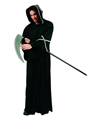 Picture of RG Costumes 85004 White Hooded Robe Costume - Full Figure