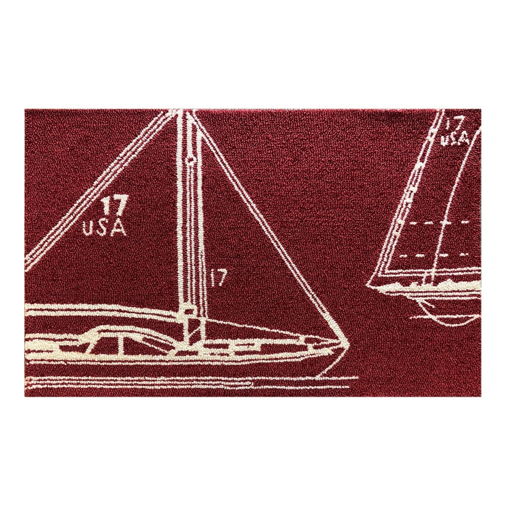 25521A Sail Away Red Size 24'X36'