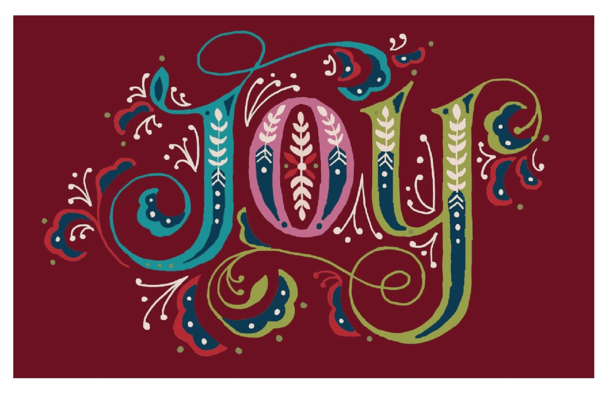 25932A Joy Red Size 24'X36'