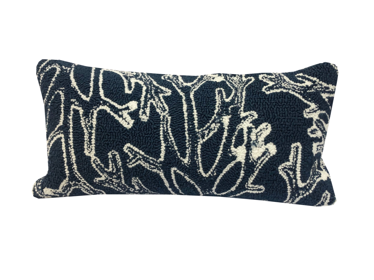 26346B Coral Outline Indigo Size 30X48