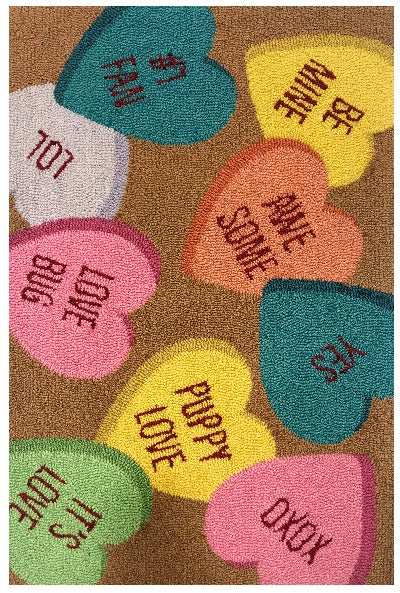 26409B Convo Hearts Toss Brandy Size 30X48