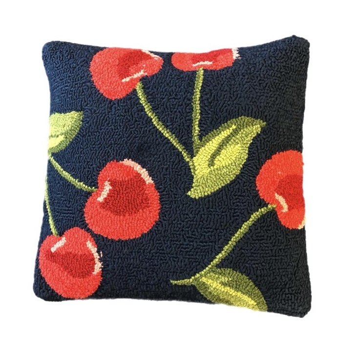 26177P Cherry Toss Indigo Pillow Size 18'X18'PILLOW