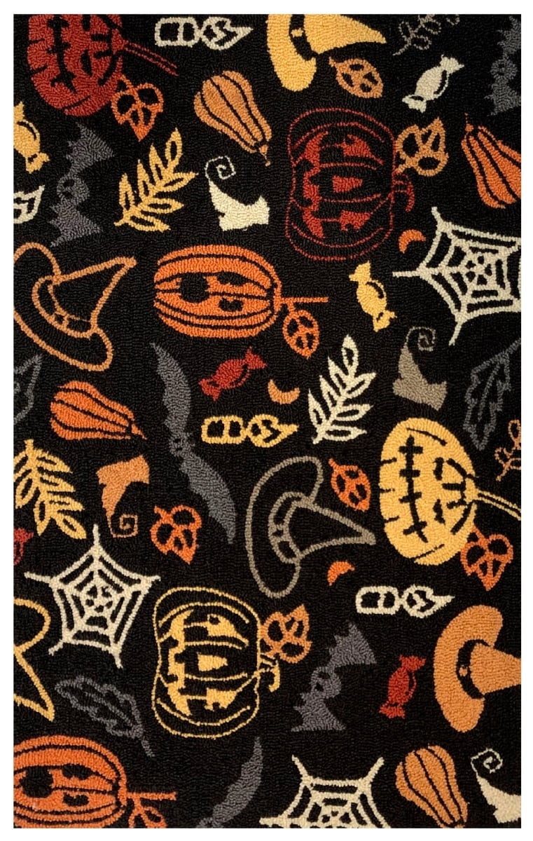 Picture of The Rug Market 26332P Halloween Icon Cream Pillow Size 18X18