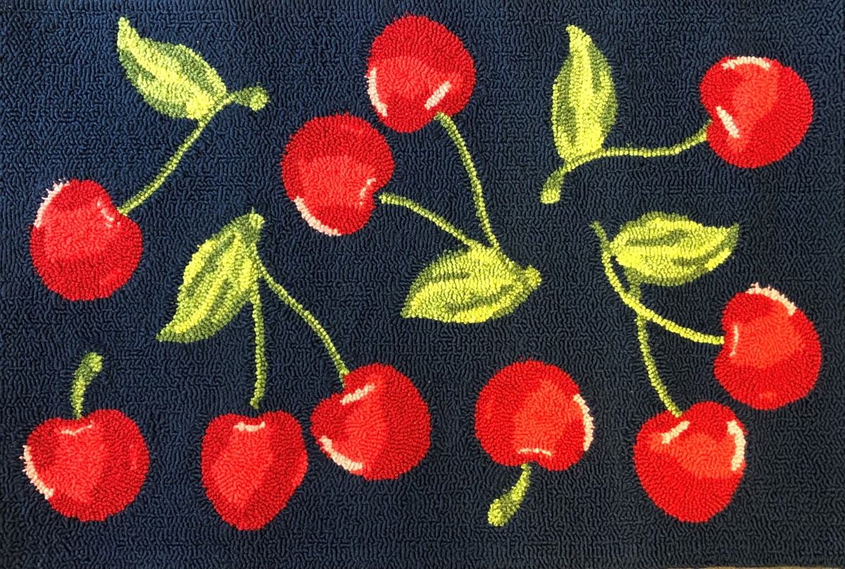 26177A Cherry Toss Indigo Size 24'X36'
