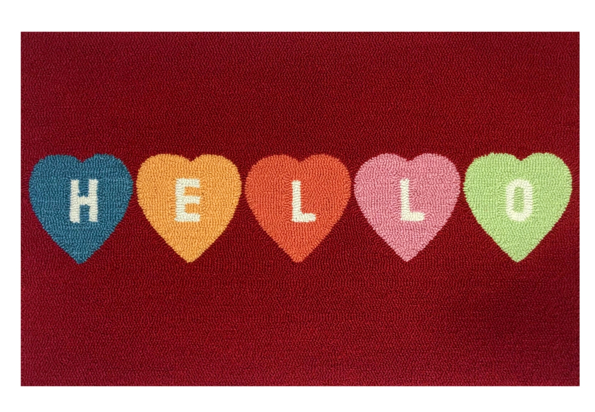 26165B Convo Heart Hello Red Size 30'X48'