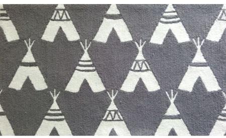 Picture of Rug Market 74145B 2.8 x 4.8 ft. Teepee Area Rug - Grey & White
