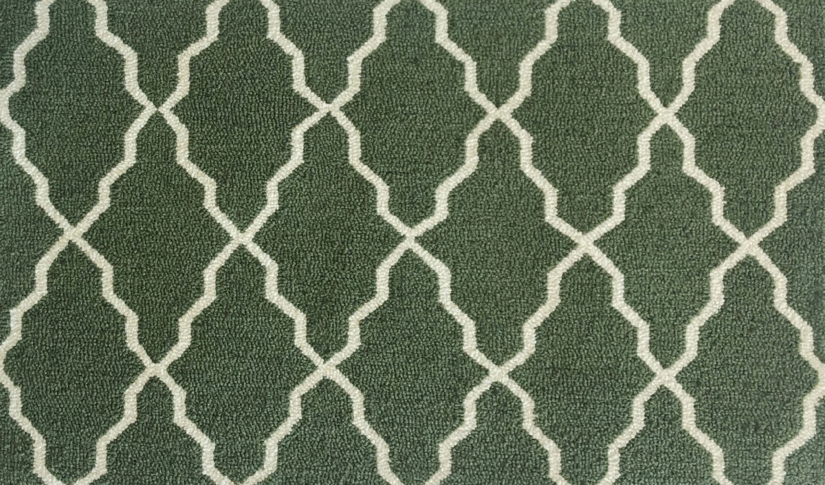 30 x 48 in. Lattice Rug - Green