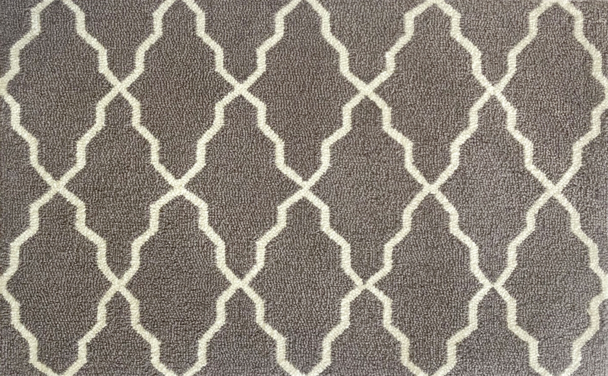 24 x 36 in. Lattice Rug - Grey